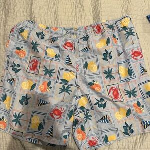 Old Navy Blue and Yellow swim Shorts Vibrant Design